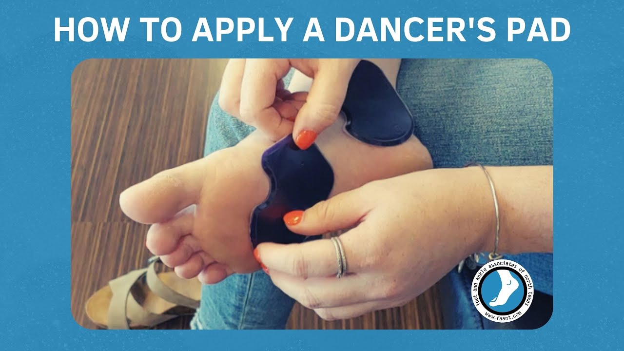 How to Use a Dancer's Pad on Your Foot YouTube