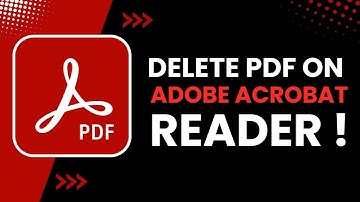 How to Delete PDF on Adobe Acrobat Reader !