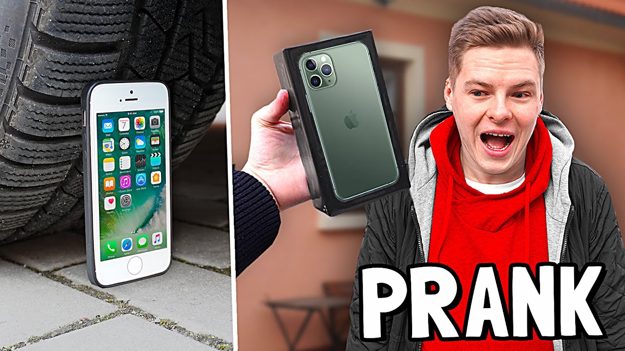 ZNIČIL JSEM KAMARÁDŮV iPHONE A KOUPIL MU iPHONE 11 PRO! 😱🤩