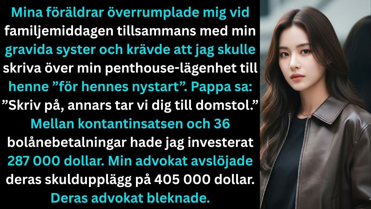 Mina föräldrar överrumplade mig vid familjemiddagen med min gravida syster och ställde orimliga krav