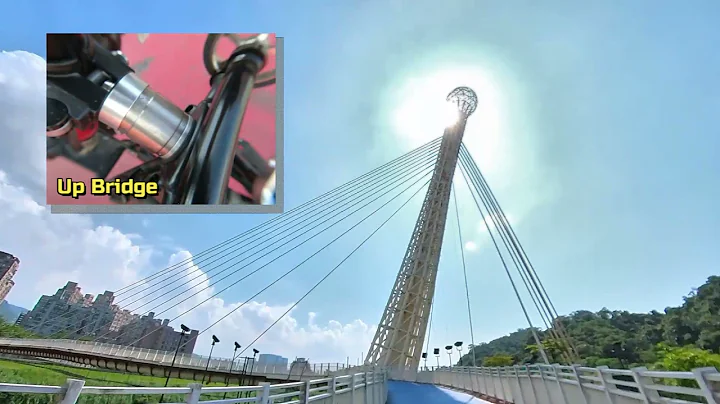 Brompton 8IR+T cusion rear shock suspension Flat PCN test ride (MiniMODs) Insta360 one R