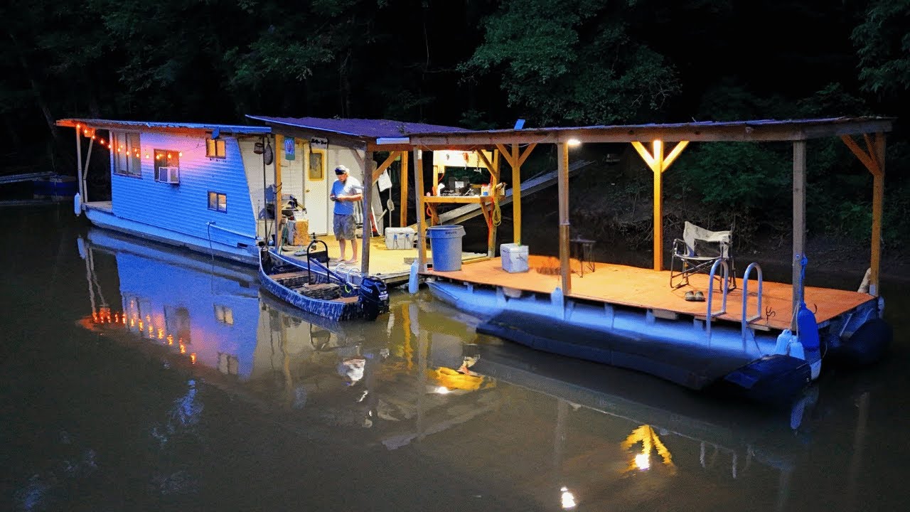 Boat Ride to Morrison Spring & Solo Houseboat Camping Adventure