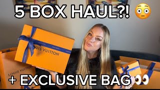Louis Vuitton 5 Box Haul + Exclusive Bag Reveal  #LouisVuitton 