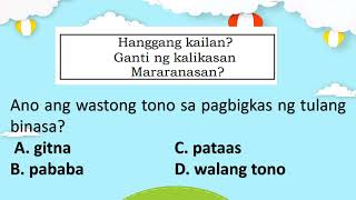 UNANG BAHAGI - Filipino 9 - Ikalawang Markahang Pagsusulit (Rebyu)