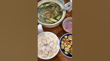 Ngày nghỉ vs bữa cơm đạm bạc canh cua cà pháo 🩷 #food #comnha #amthuc #cooking