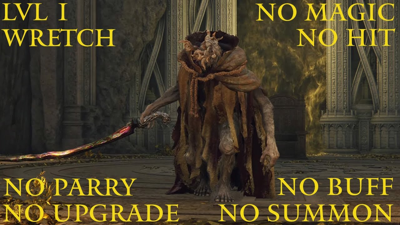 Morgott, the Omen King | ELDEN RING (Lvl. 1 Wretch - No Hit - No Upgrades - No Parry)