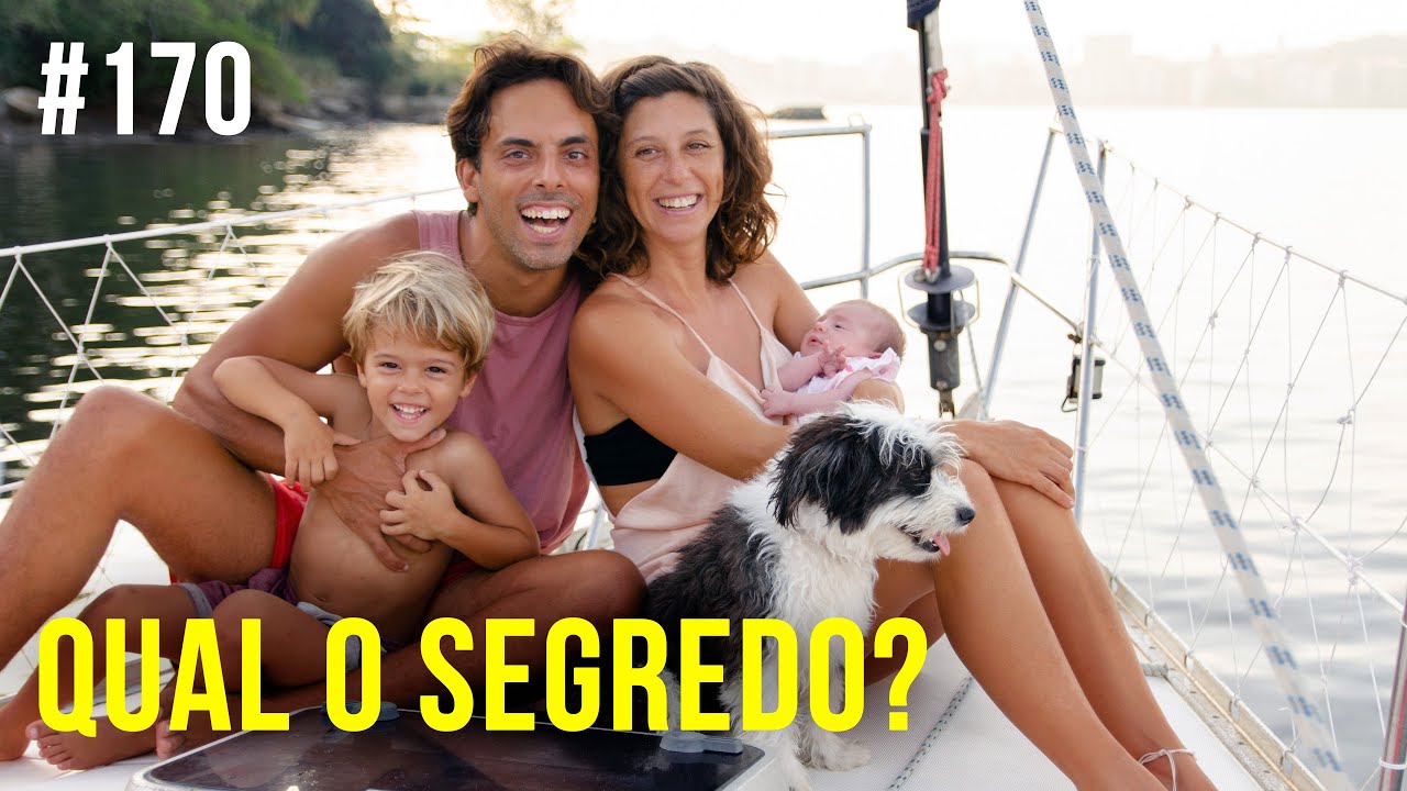 ⁣Um casal, duas crianças e um cachorro em um pequeno veleiro | #SAL #170