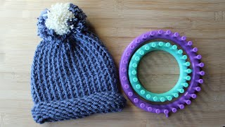 How to Knit A Hat Using A Round Loom | Easy Pattern For Beginners | The Sweetest Journey