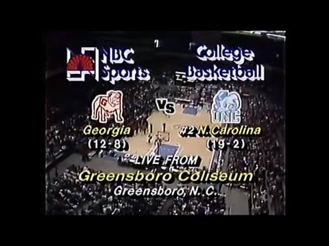 Feb 1982 - Georgia vs North Carolina in Greensboro (Wilkins, Jordan, Worthy)