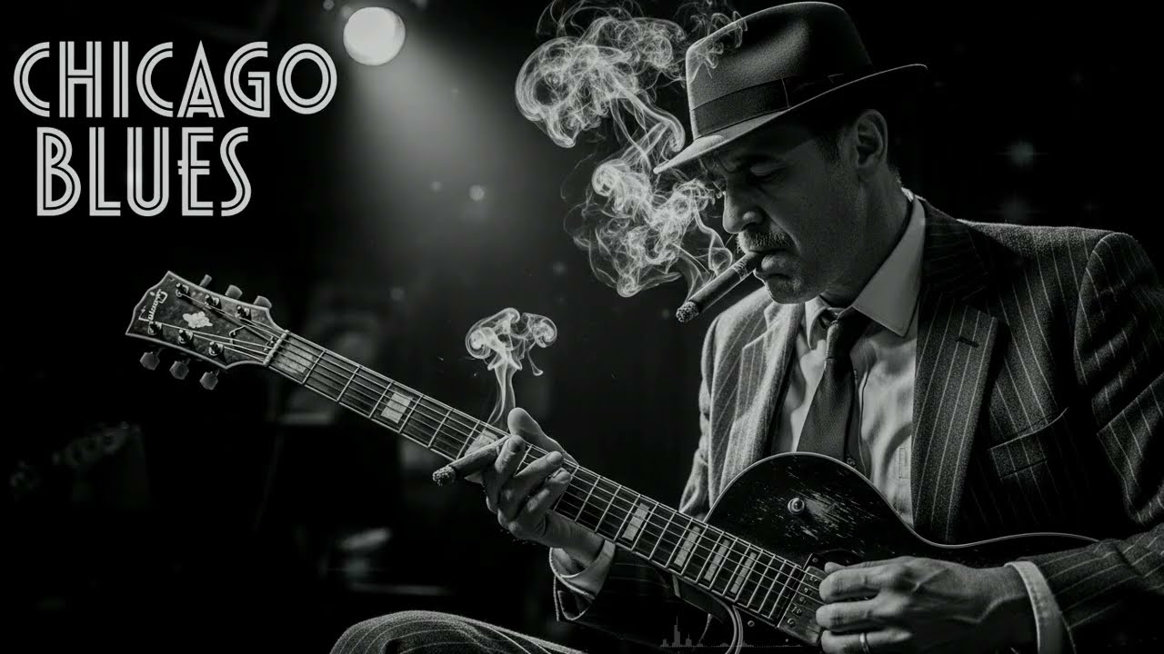 Chicago Blues Jazz Touch Blending Smooth Guitar Fusion and Deep Soul Rhythm Chicago