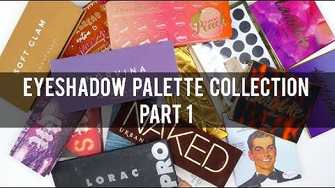 My EYESHADOW PALETTE Collection 2020 & Declutter | Part 1- 120 High-End Palettes!
