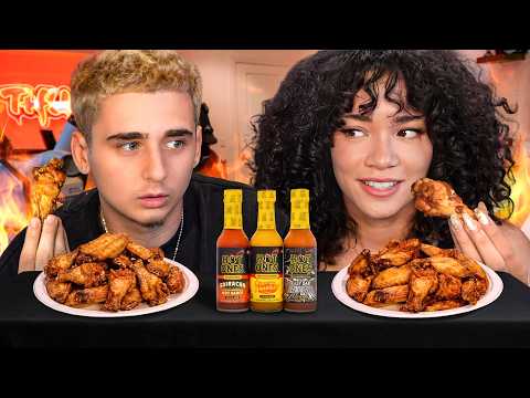 We Answer Everything whilst Eating SPICY Wings!