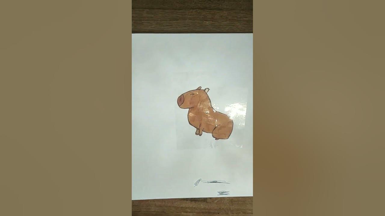 Делаю Капибару из бумаги ️ - YouTube