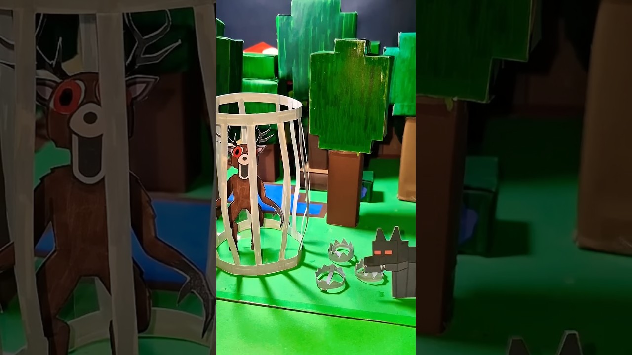TRAP the DEER in 99 NIGHTS in the FOREST ROBLOX paper diy