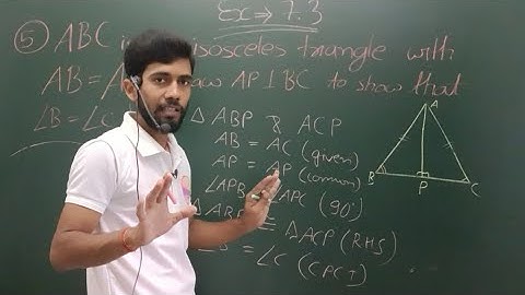 Class 9 Maths || Chapter 07 || Exercise 7.3 Q5 || Triangles || NCERT CBSE‎ #basicmathematics