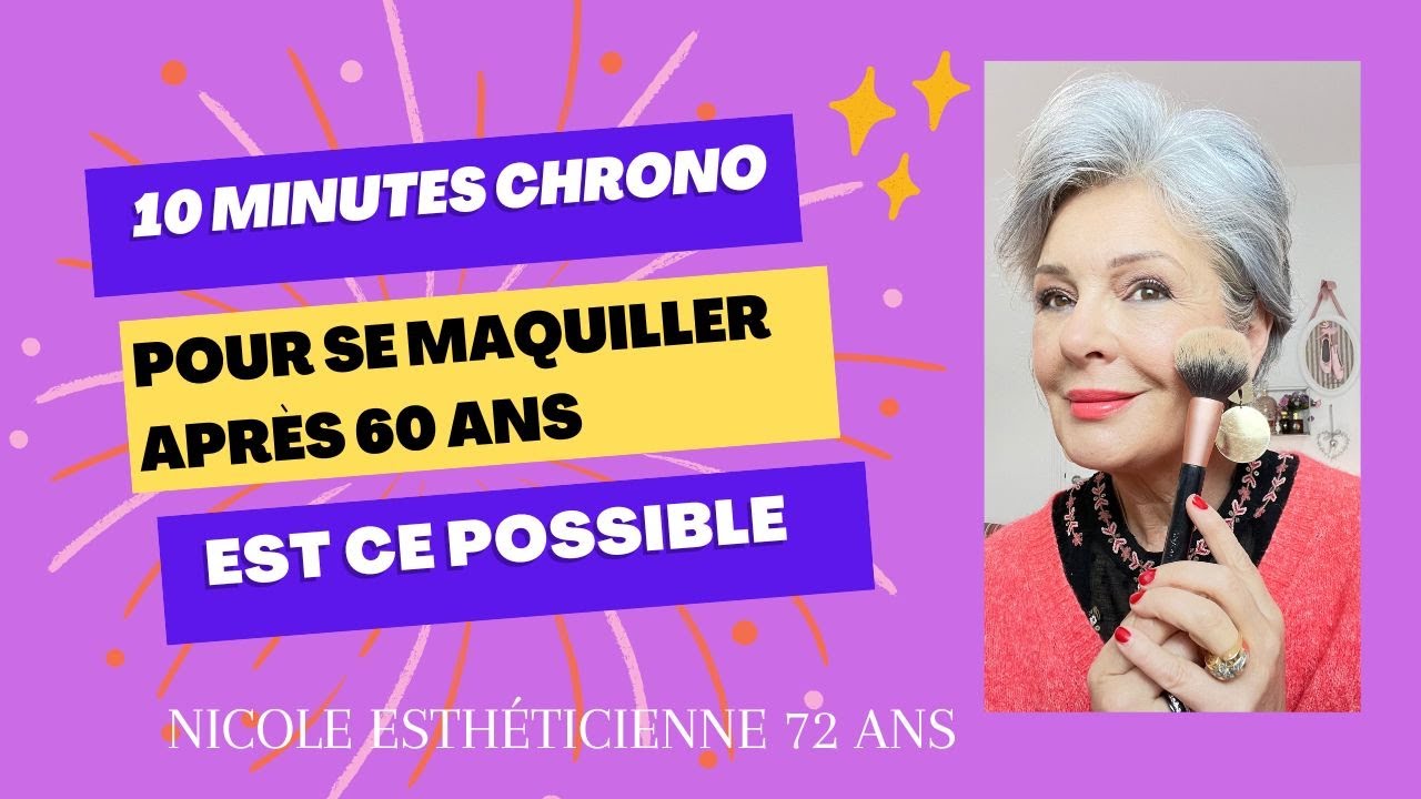 Maquillage facile matin pressé/ pour les Femmes de plus de 60 ans /pascher