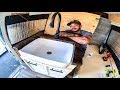 Building a Kitchen Sink in a Camper Van (Simple Setup)