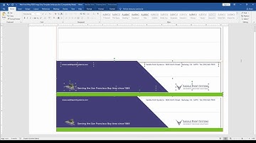How To Design Basic Image Strips in Microsoft Word for Fastback Model 20 and Model 9