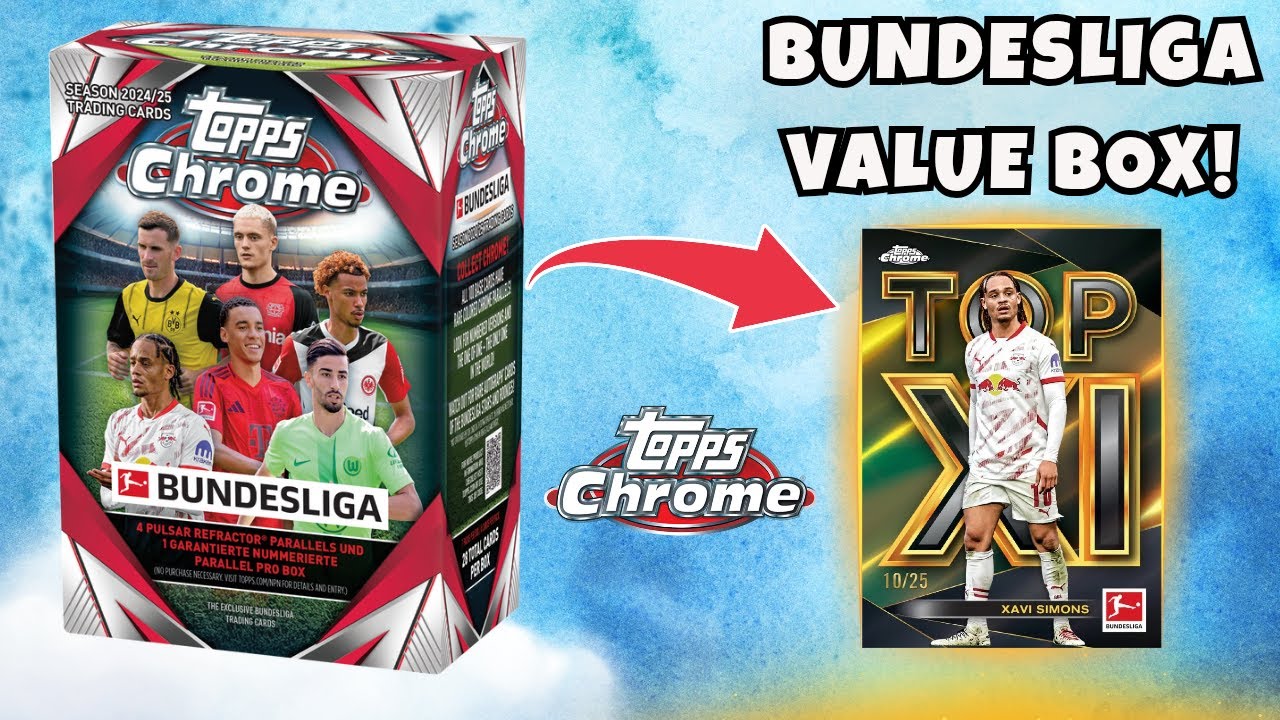 Opening the *NEW* 2024-25 Topps Chrome Bundesliga Value Box | HUNTING FOR AN AUTO!