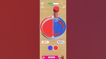 Bead sort mobile game level -1