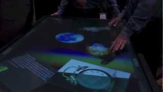Celebrity 3M Touch Systems 84-inch [Projected Capacitive Display][Hands-on][CES 2013][HD] Wealth