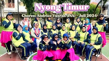 Nyong Timur | line dance | Choreo : Andrico Yusran (INA) | High Beginner | Demo by : Senam Melati LD