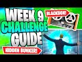 Fortnite ALL WEEK 9 Challenges | HIDDEN BUNKER &amp; BLACK BOX | Chapter 2 Season 5