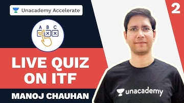 LIVE QUIZ on ITF | IIT JEE | MC sir | Maths | Unacademy Accelerate
