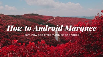 Cara Membuat Efek TextView Marquee pada Android