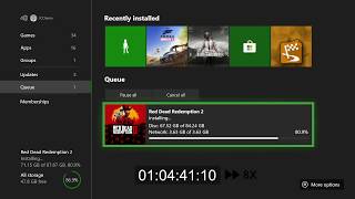 Red Dead Redemption 2 | Disc installation time | Xbox One S