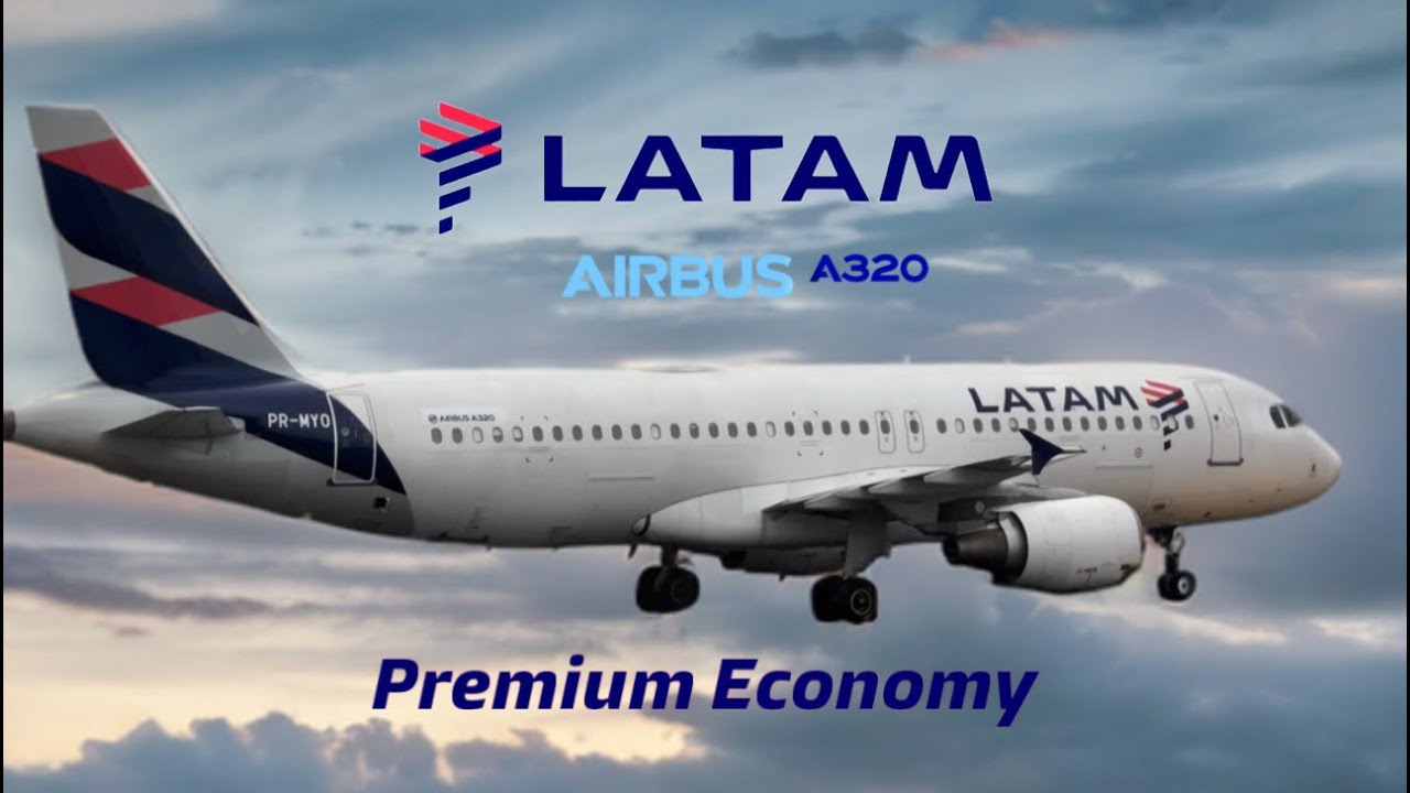 São Paulo (CGH) - Goiânia (GYN) LATAM A320-200 Premium Economy [EN/ES subtitles]