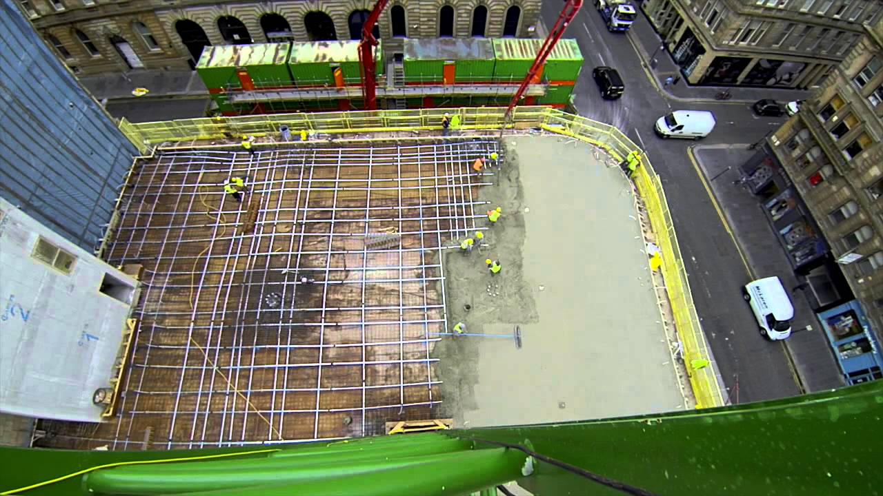 BAM Site Progress At CONNECT110NS 110 Queen Street Glasgow July 2014 bam-site-progress-at-connect110ns-110-queen-street-glasgow-july-2014