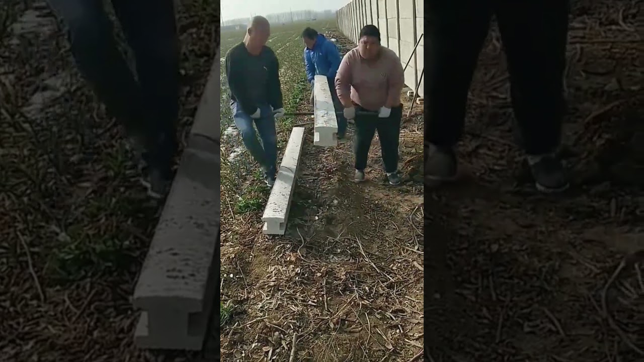 Cement fence pillar installation process- Good tools and machinery can increase work efficiency