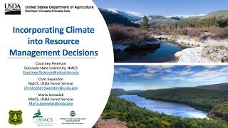 Incorporating climate into resource management decisions