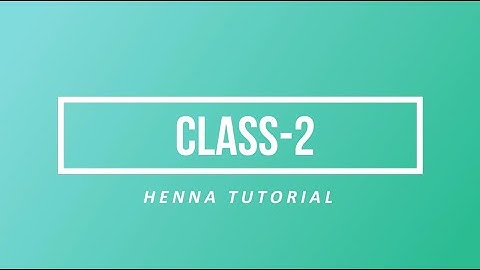 How To Learn Mehndi Class 2 For Beginners / Practice Basic Henna Elements/Mehndi Lagana Shikhe.