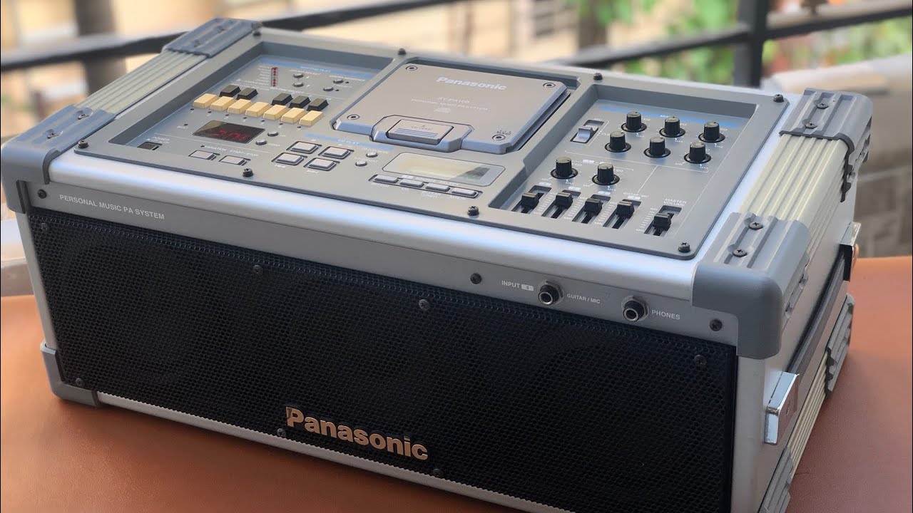 Panasonic PA 100 Đỉnh cao Guitar Music Đài chơi CD, AUX, Guitar