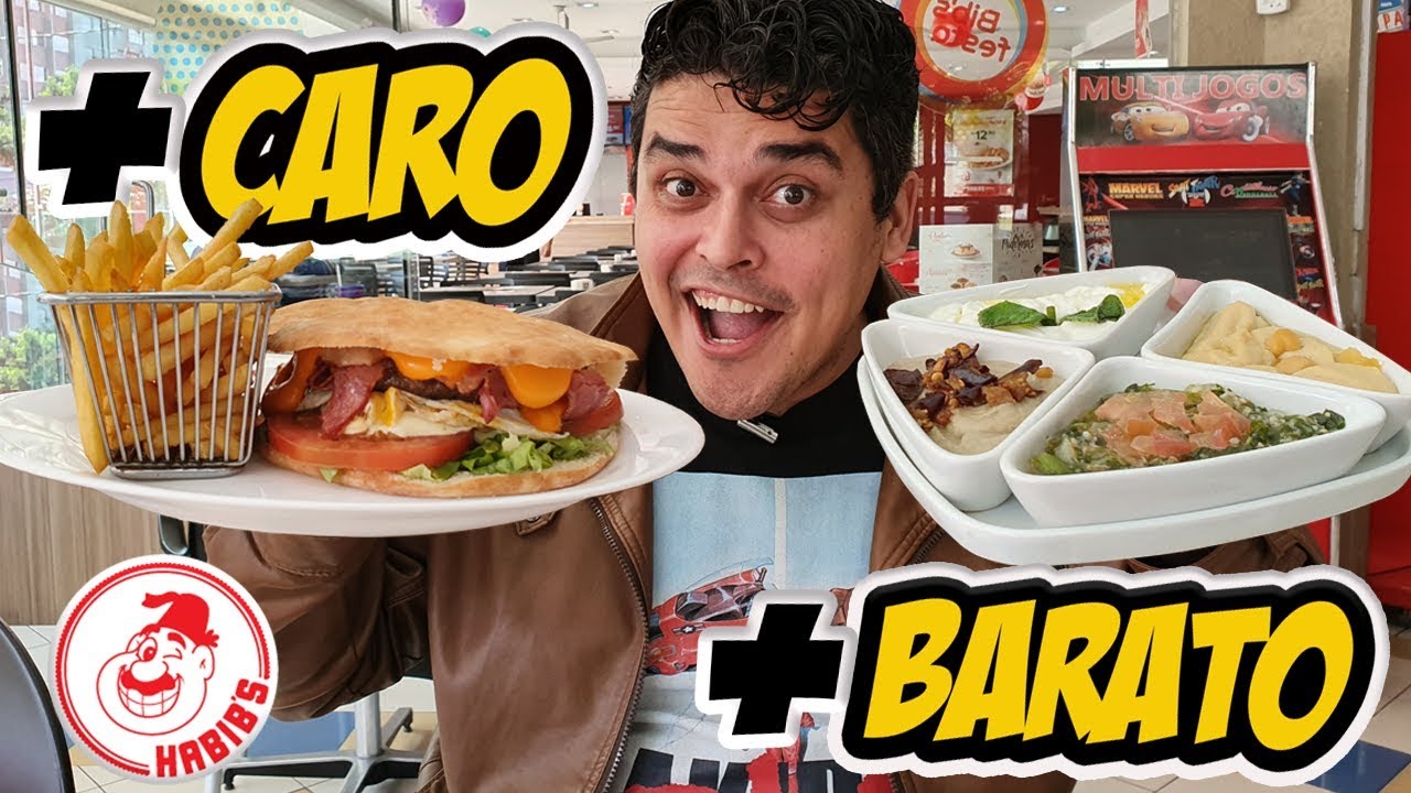 Os Pratos +BARATO e +CARO do HABIB'S