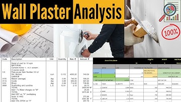 Quantity Survey & Rate Analysis of Cement Plaster
