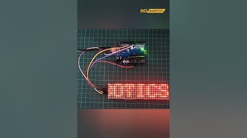 8x32 Dimension Led Matrix interfaced with MAX7219 Controlled using Arduino displaying scrolling text