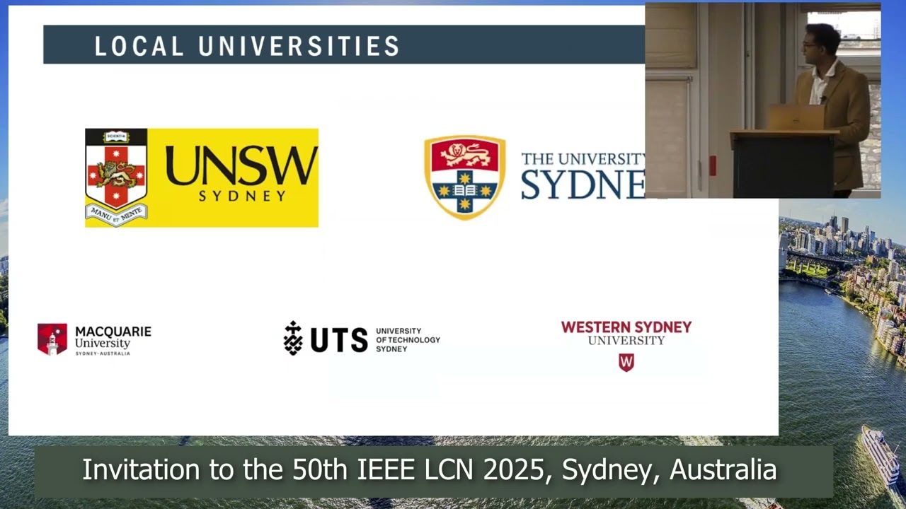 Invitation to the 50th IEEE LCN Conference in Sydney, Australia