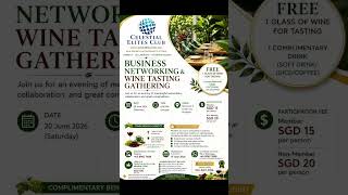 Celestial Elites Club Business Networking & Woke Tasting Event. PM +65 89627688
