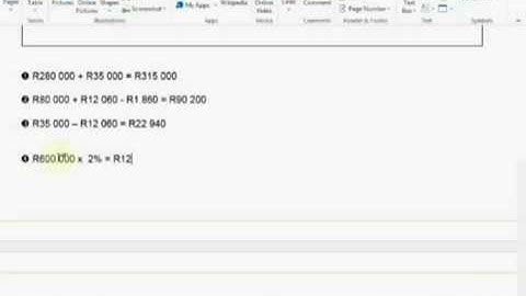 FAC1601 Statement of Financial Position