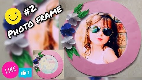 Circular shaped photo frame from old cardboards 🖼️ DIY🎨best out of waste