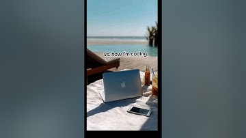 Office vs. Beach coding vibes! #programming #coding #codinglife #developer #techtok #engine #rby2g