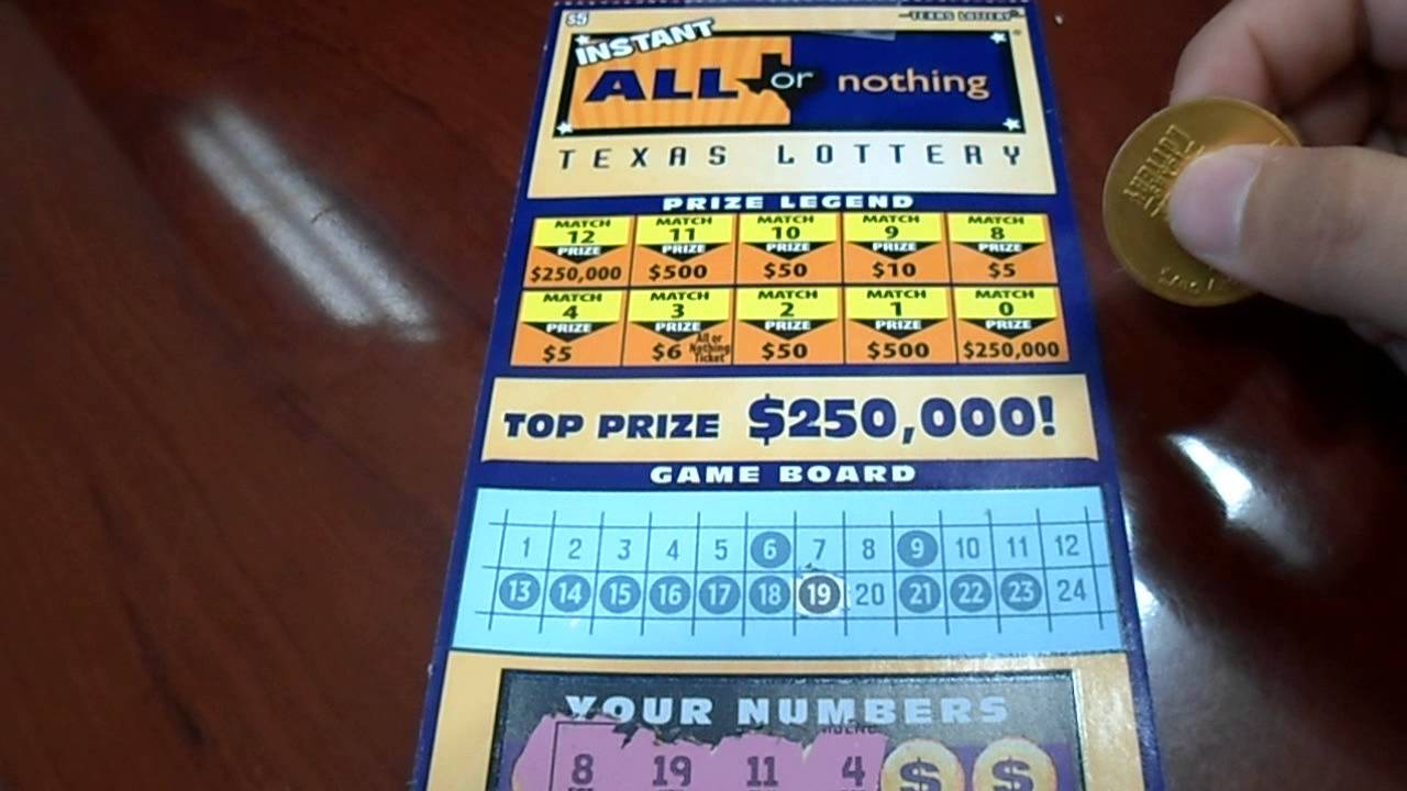 Lottery Ticket #7 - $5 All or Nothing - YouTube - All Or Nothing Lottery Numbers For Today