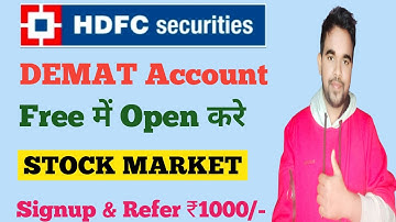 HDFC Securities Demat Account Open Kaise Kare | How To Open HDFC Securities Demat Account