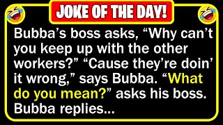 🤣 BEST JOKE OF THE DAY! - Bubba lands a job installing telephone poles for the... | Funny Jokes