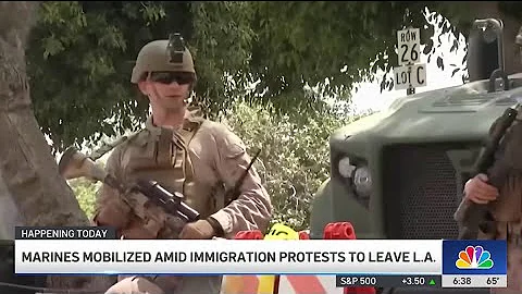 Marines mobilized amid immigration protests to leave LA