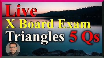 Class 10 Maths Important Questions of Triangles Live R B Classes