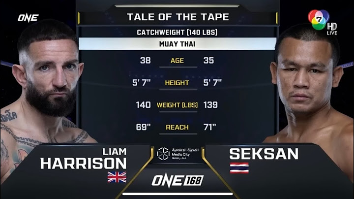 highlights SEKSAN (เสกสรร) VS LIAM HARRISON (เลียม แฮร์ริสัน)